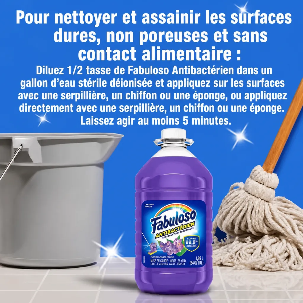 Fabuloso Lavender Antibacterial Pour nettoyer.webp