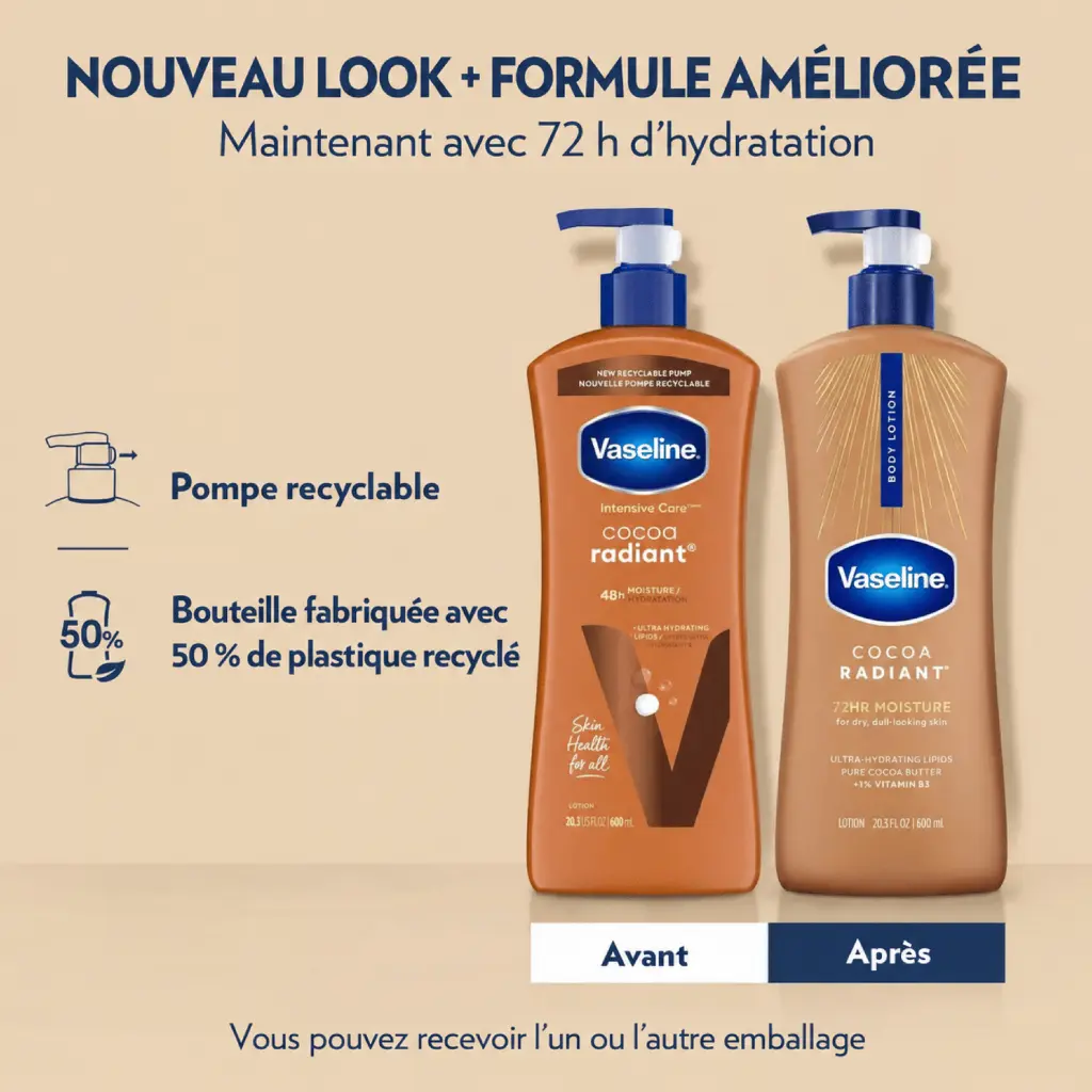 Vaseline Cocoa Radiant 600 mL