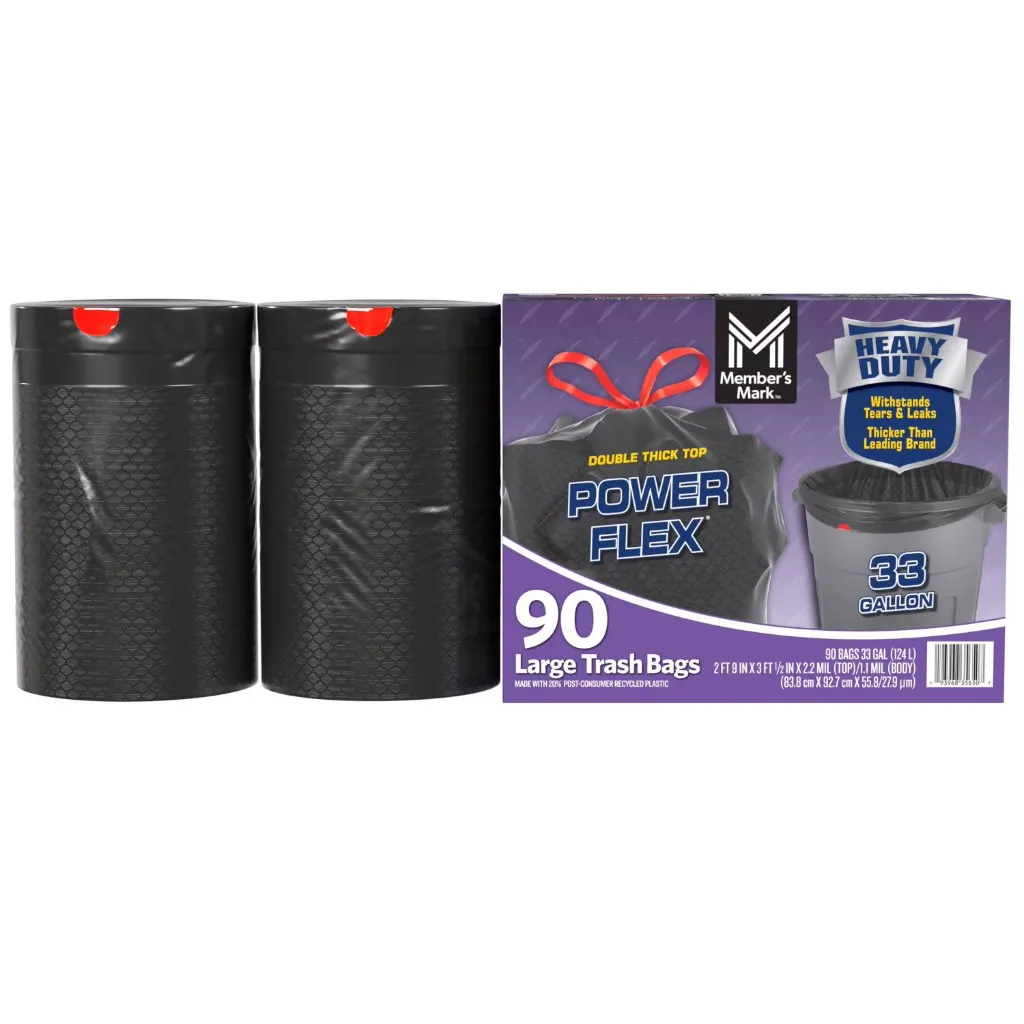 Member's Mark Trash bags 90 Two rolls.webp