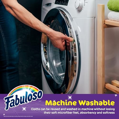 Fabuloso Microfiber Cleaning Cloths Rainbow 24PK