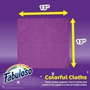 Fabuloso Microfiber Cleaning Cloths Rainbow 24PK