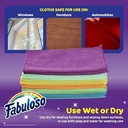 Fabuloso Microfiber Cleaning Cloths Rainbow 24PK