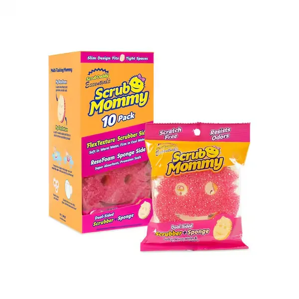 Scrub Mommy Éponge Intelligente, Lot de 10 Éponges