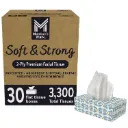 Member's Mark Soft & Strong Mouchoirs 2 Plis, 30 Boîtes, 3 300 Mouchoirs