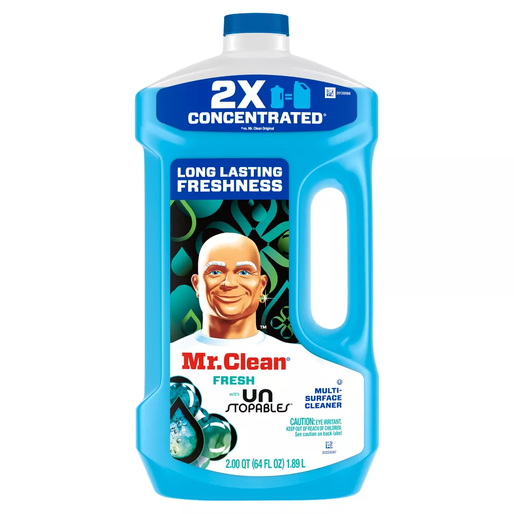 Mr. Clean Nettoyant Multi-surfaces, Fresh Unstopables, 1,89 L