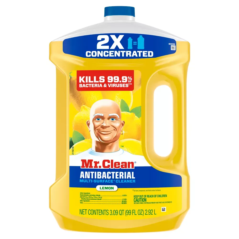 Mr. Clean Nettoyant Multi-surfaces Antibactérien, Citron, 2,92 L