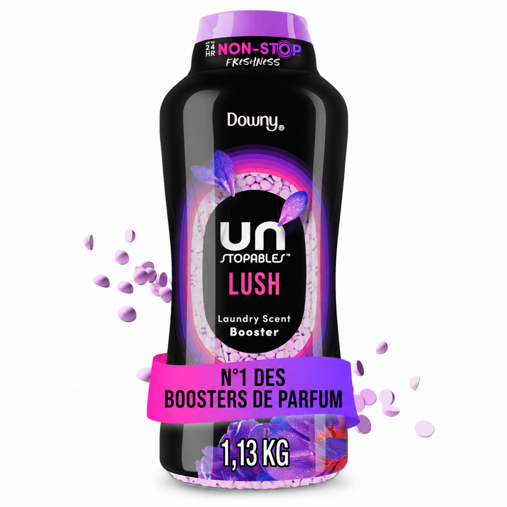 Downy Unstopables Lush, Perles Parfumées 1,13 Kg