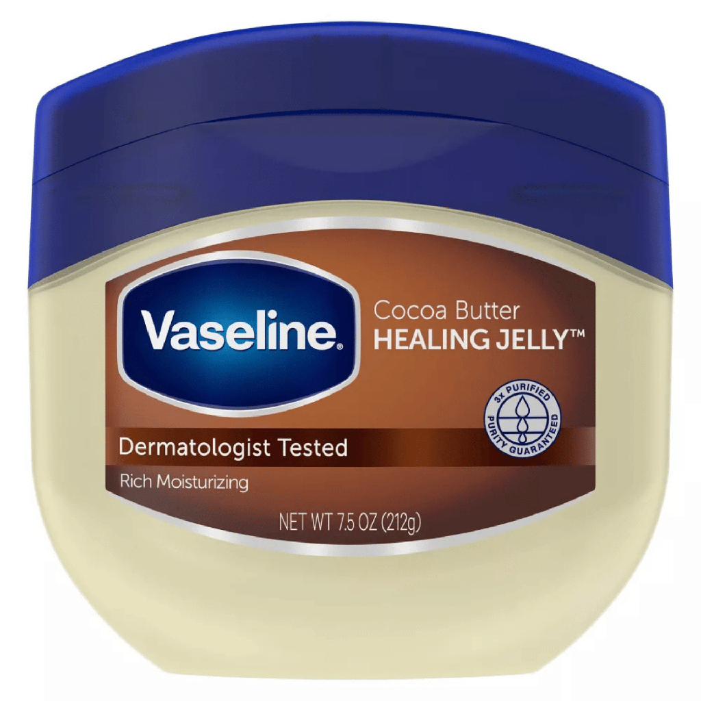 Vaseline Healing Jelly Moisturizer For Dry Cracked Skin Cocoa Butter Hypoallergenic, 212 g
