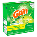 Gain Lessive en Poudre, Parfum Original avec Aroma Boost, 3,49 Kg, 133 lavages