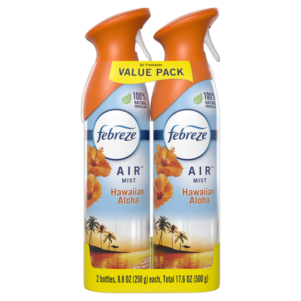 Febreze Désodorisant en Spray Hawaiian Aloha, Lot de 2 × 250 g