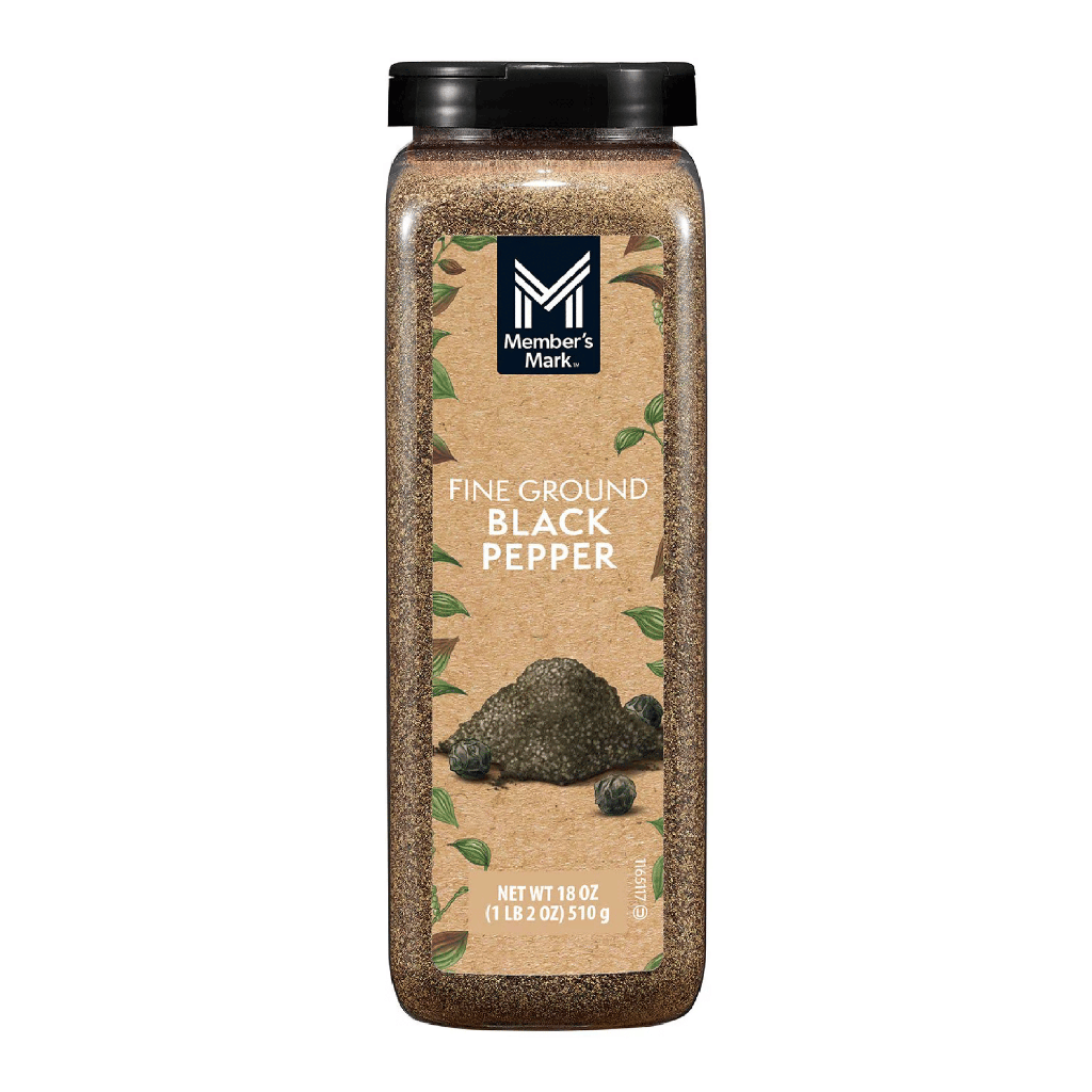 Member's Mark – Poivre noir moulu fin, 510 g