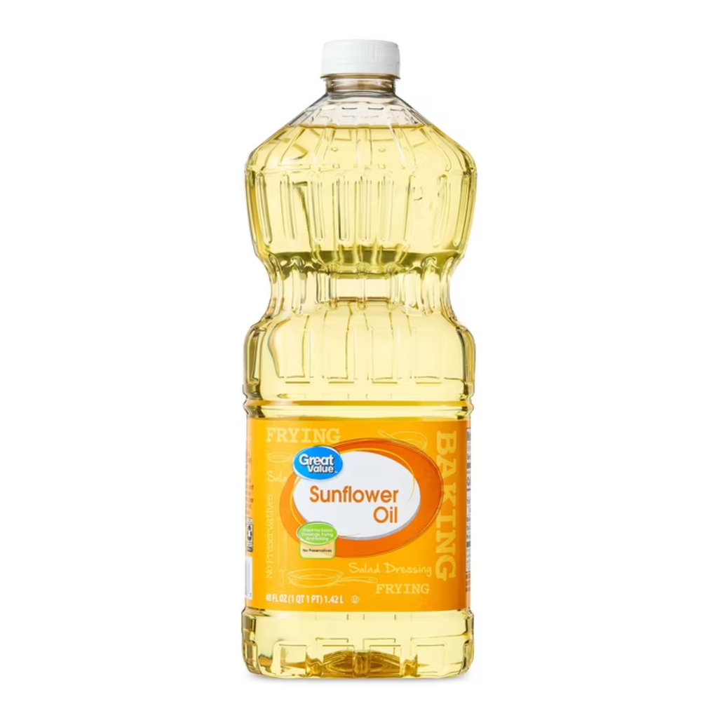 Great Value Huile de Tournesol, Idéale pour la Friture, 1,42 L