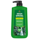 Irish Spring Original Clean Moisturizing Face + Body Wash for Men, 887 ml