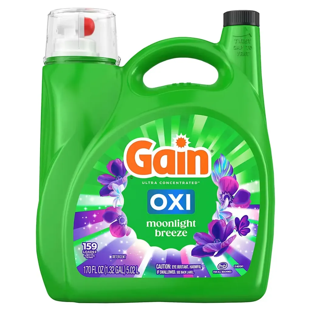 Gain+Oxi Moonlight Breeze, Lessive Liquide, 5,02 L, 159 Lavages