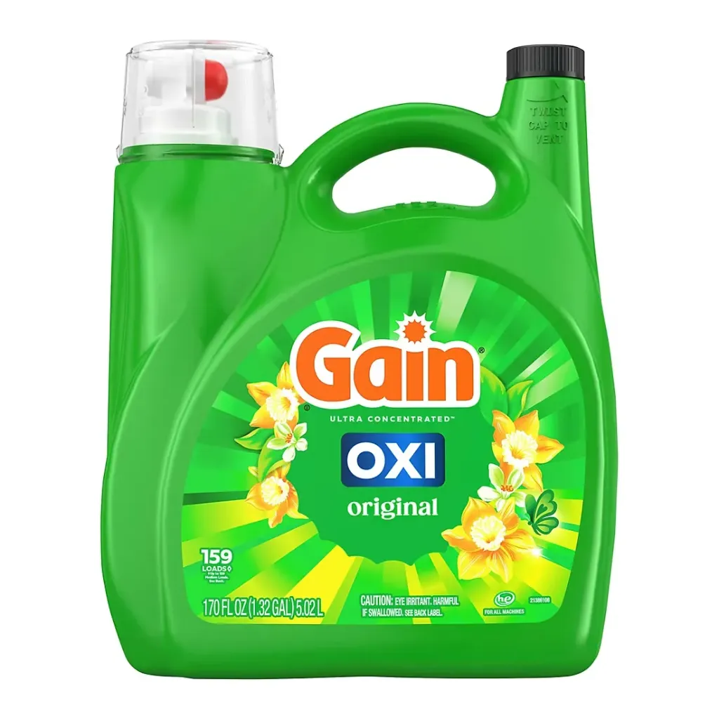 Gain+Oxi Original, Lessive Liquide, 5,02 L, 159 Lavages