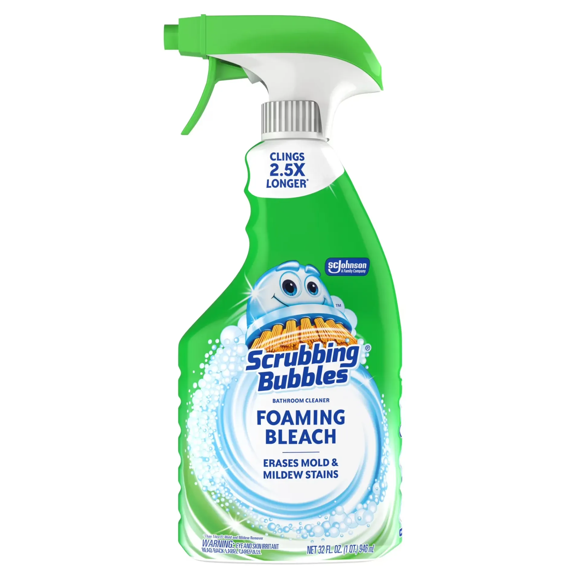 Scrubbing Bubbles Foaming Bleach, Nettoyant Douche, 946 mL