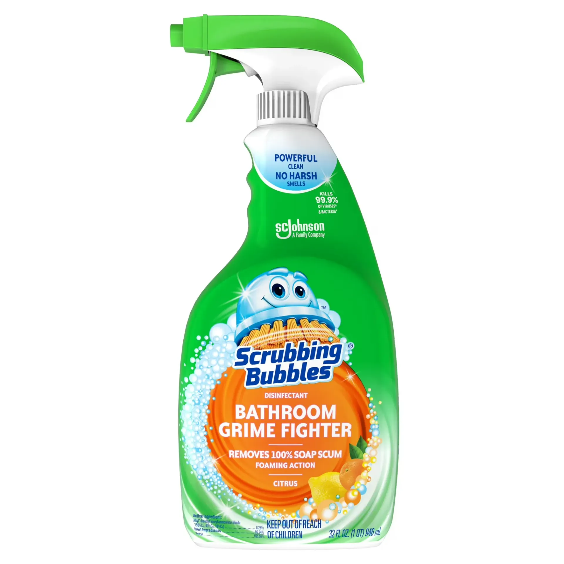 Scrubbing Bubbles Grime Fighter, Nettoyant Douche, 946 mL