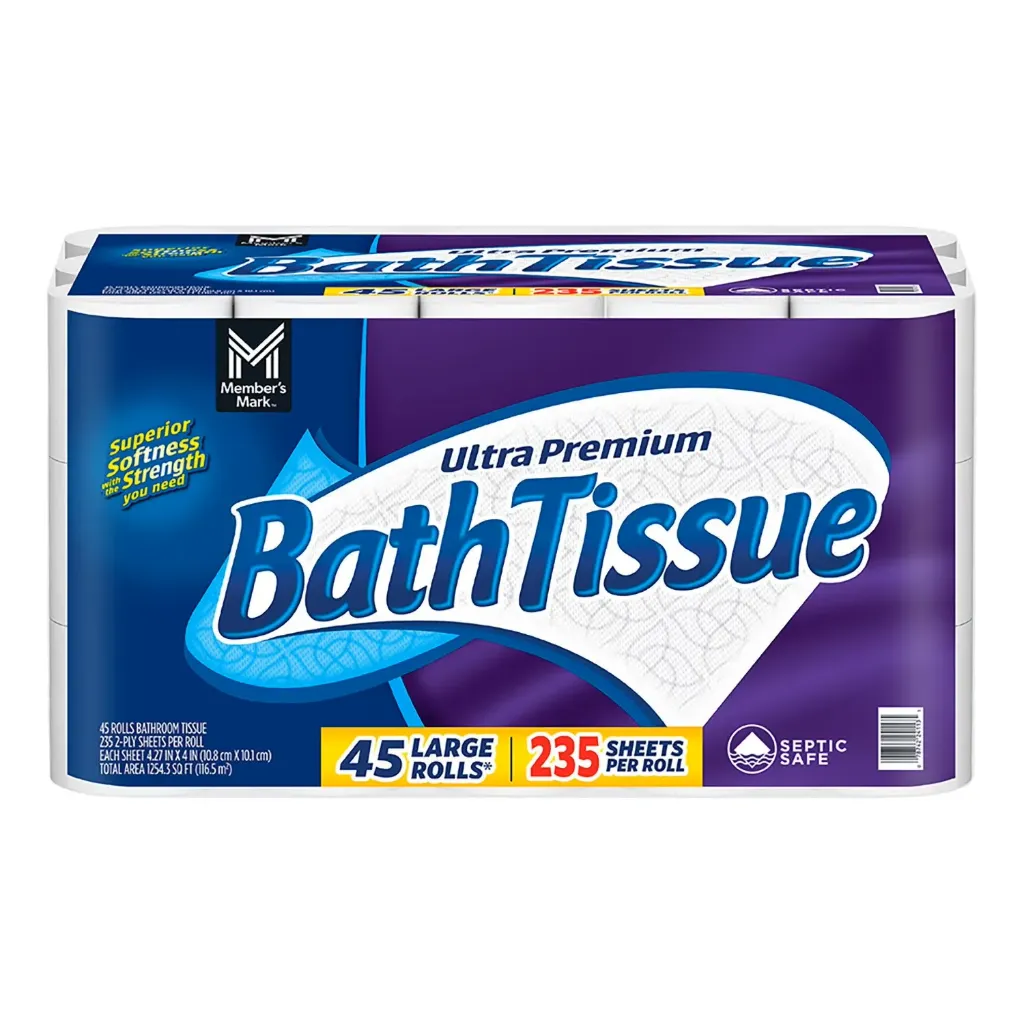 Member’s Mark Papier Hygiénique Ultra Premium, 45 Rouleaux